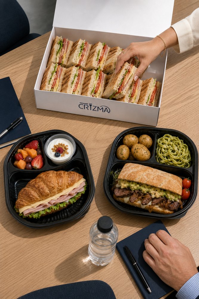 Comida y bento para una capacitación de jornada larga